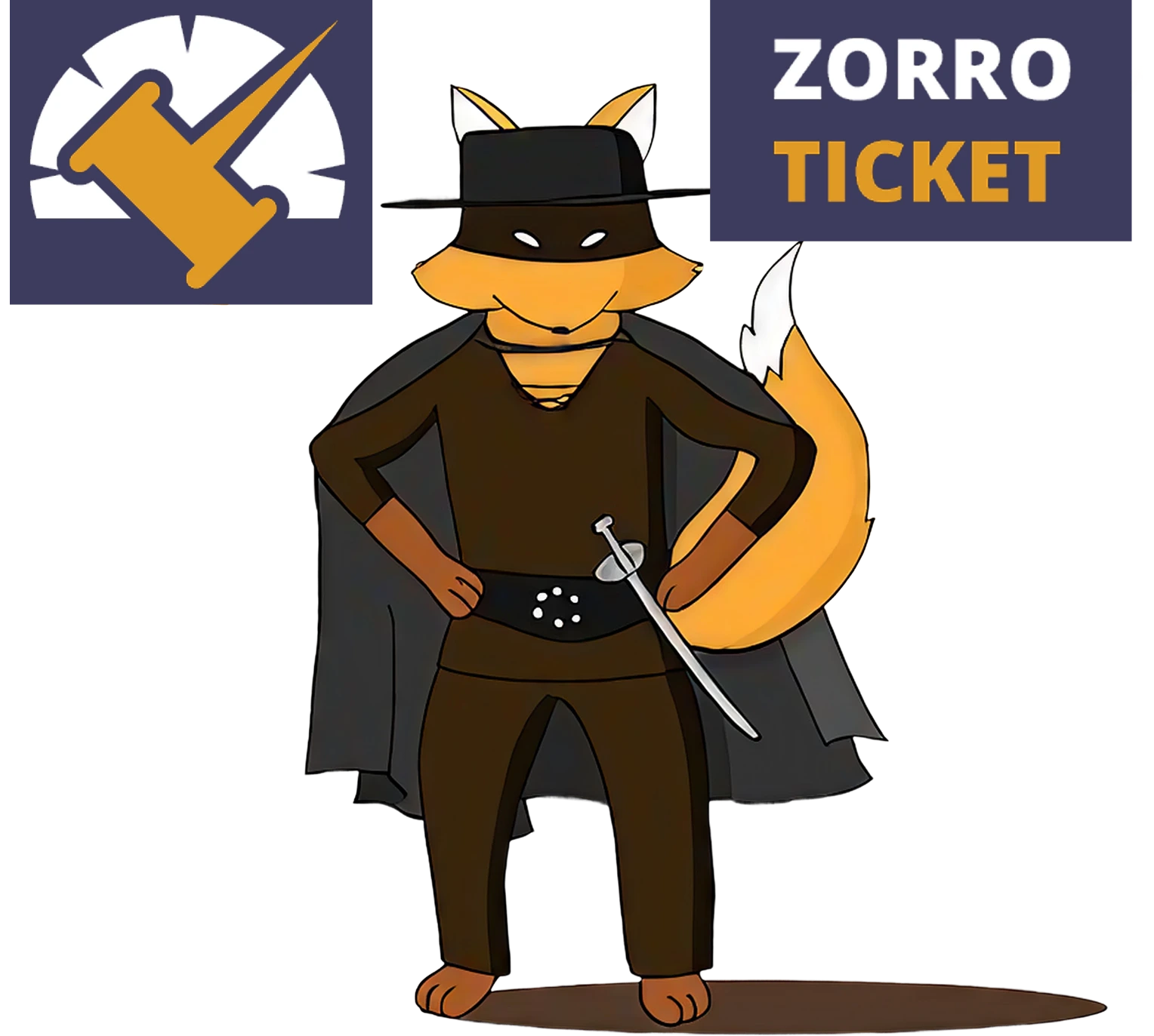 La mascotte Zorro Ticket